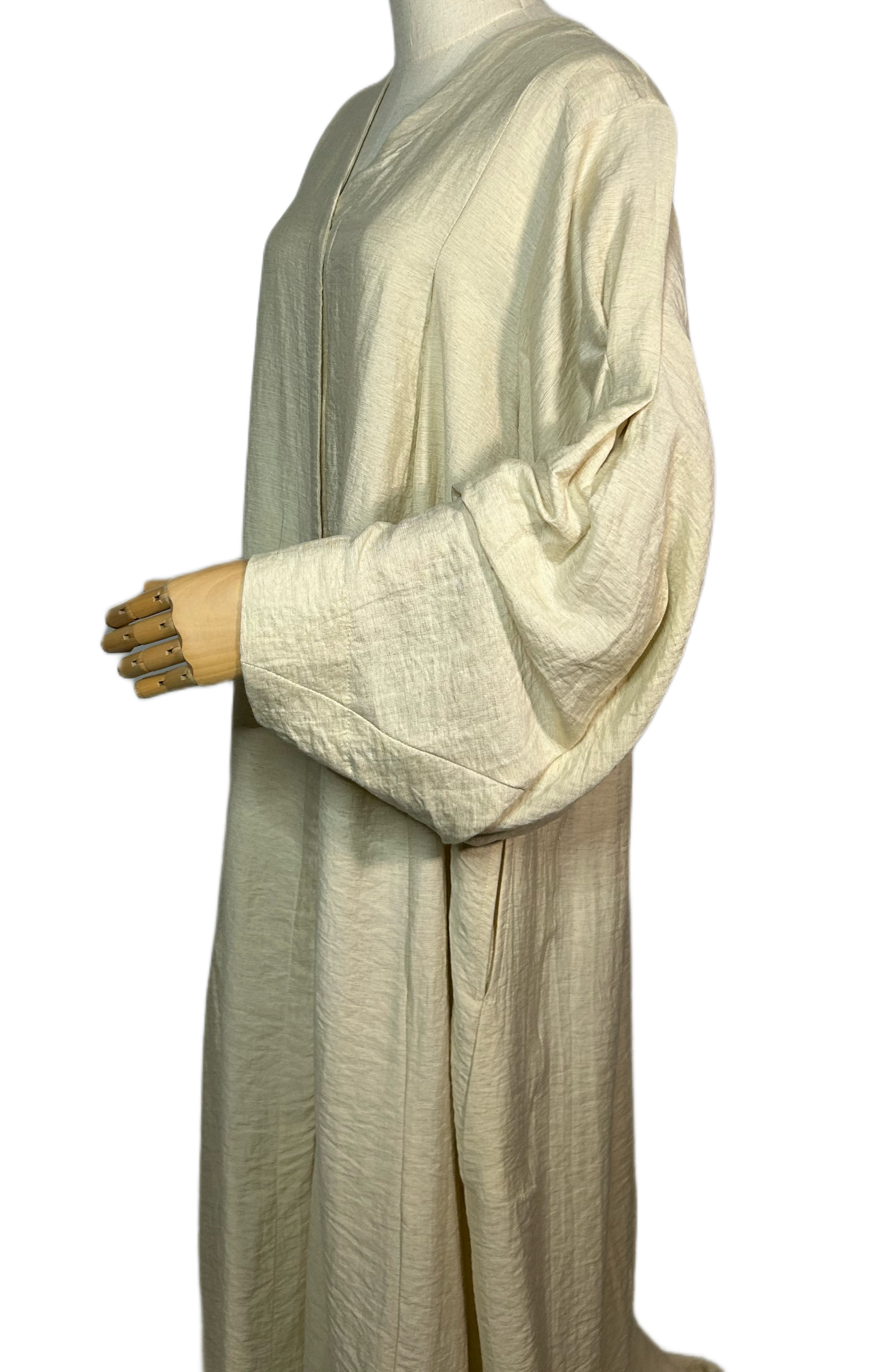 Linen Abaya Vest Halima beige
