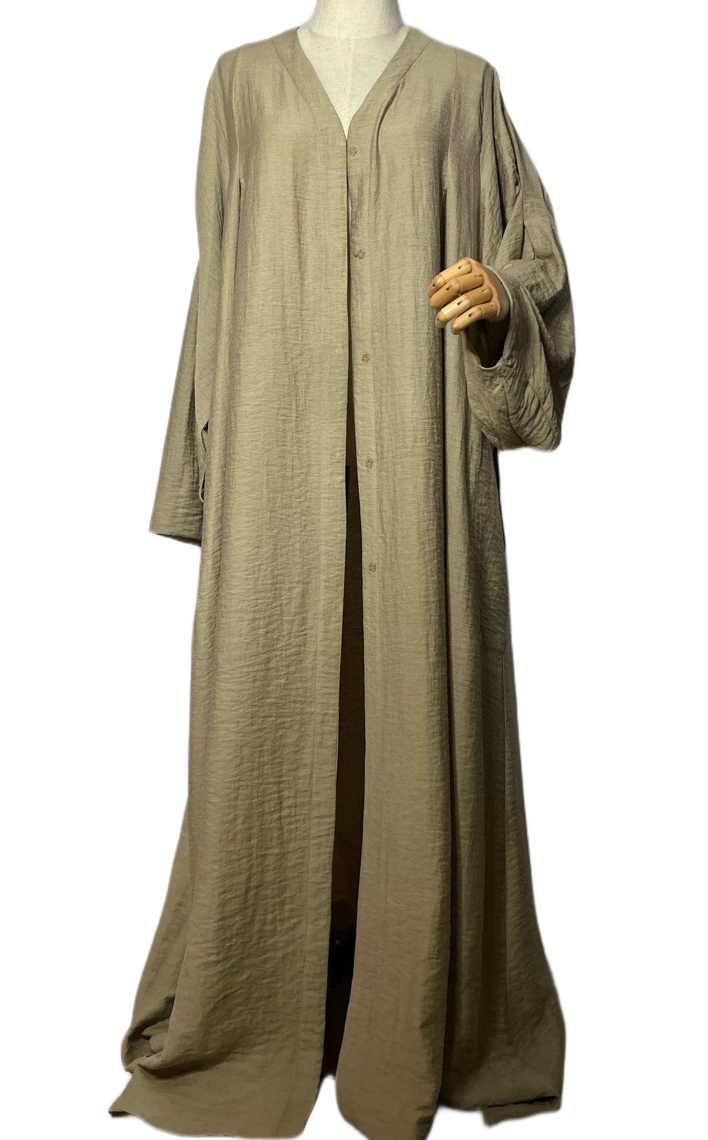 Linen Abaya Vest Halima beige