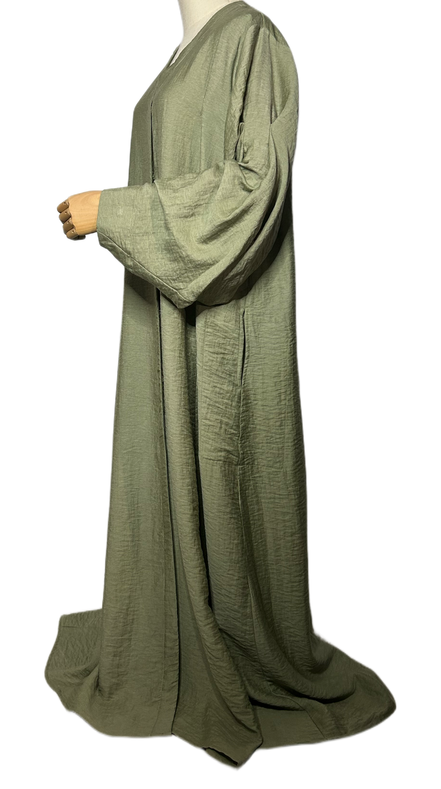 Linen Abaya Vest Halima beige
