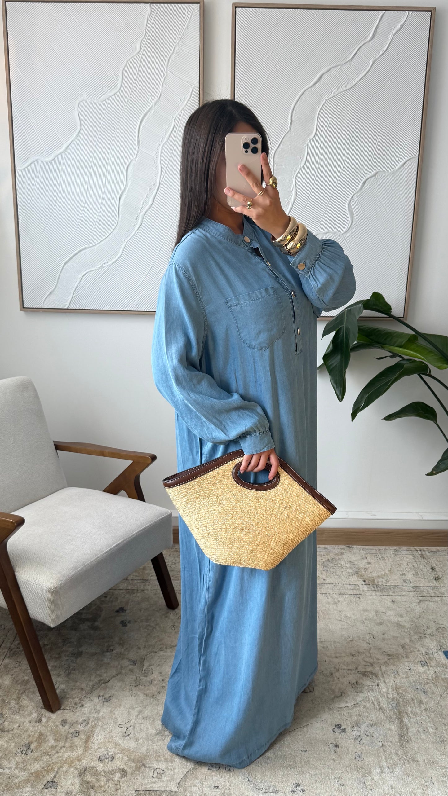 Jeans Kleid Baumwolle