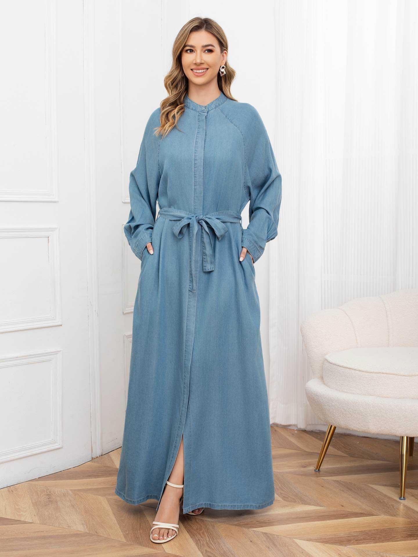 Jeans Kimono Baumwolle