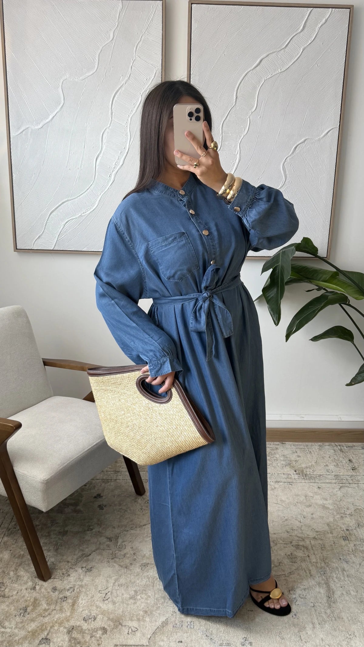 Jeans Kleid Baumwolle