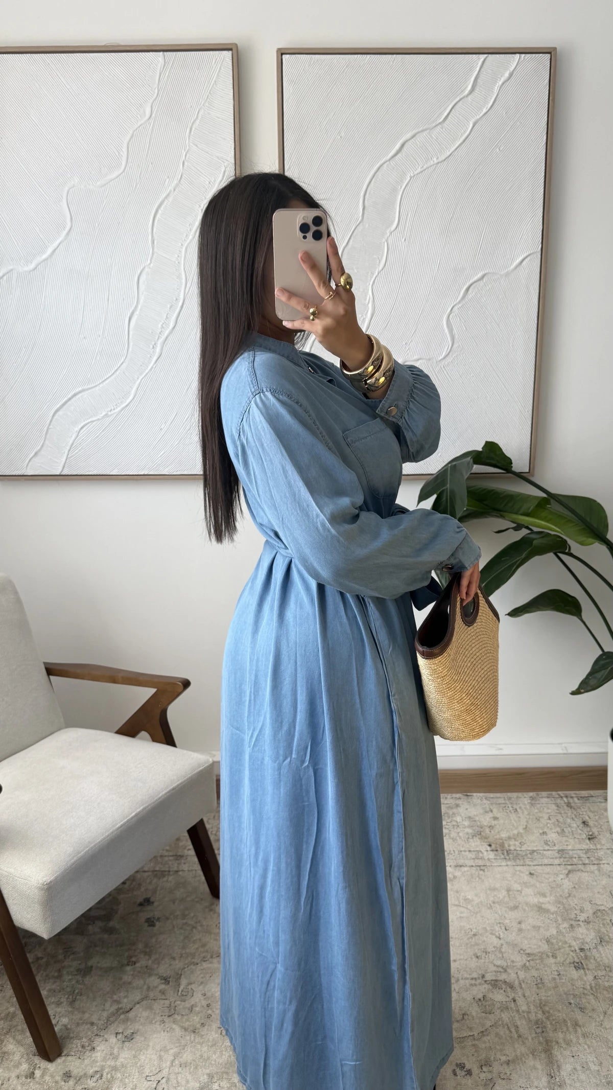 Jeans Kleid Baumwolle