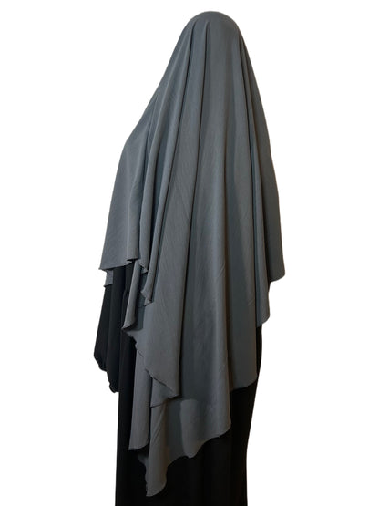 Khimar 1-lagig dunkelgrau