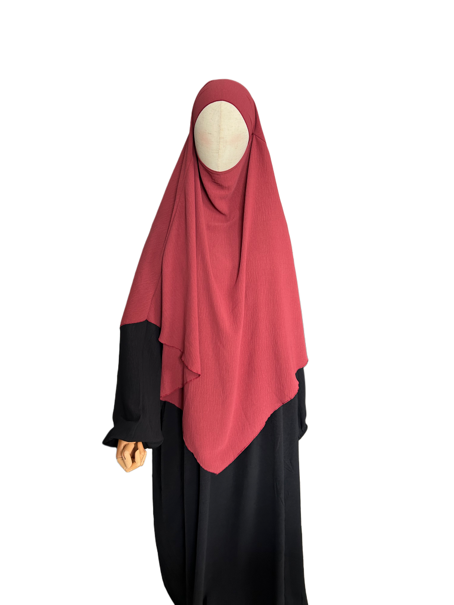 Khimar 1-lagig dark blush