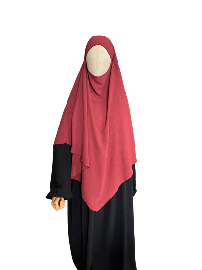 Khimar 1-lagig dark blush