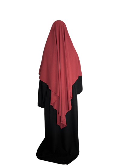 Khimar 1-lagig dark blush