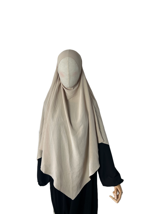 Khimar 1-lagig beige