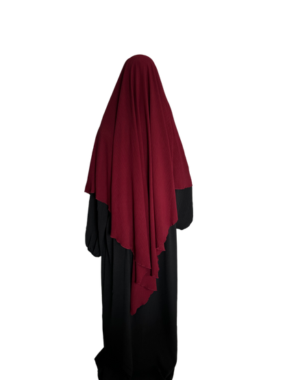 Khimar 1-lagig burgunder