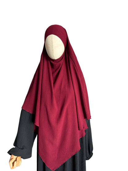 Khimar 1-lagig burgunder